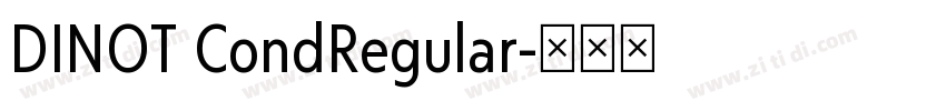DINOT CondRegular字体转换